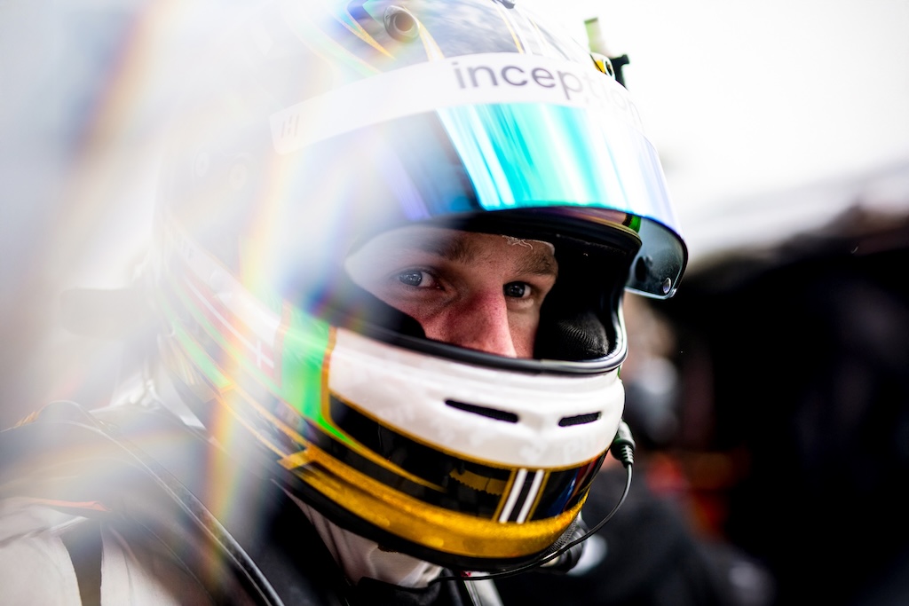 Frederik Schandorff i kamp for to IMSA-mesterskaber på Road Atlanta.
(Foto: Inception Racing)